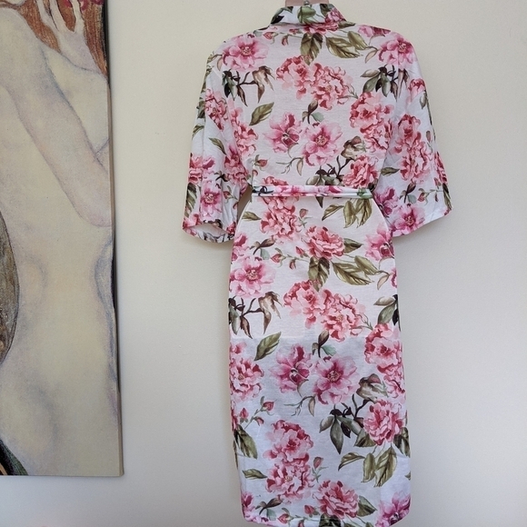 Show ME YOUR MUMU brie robe peonies floral print os - Picture 5 of 16